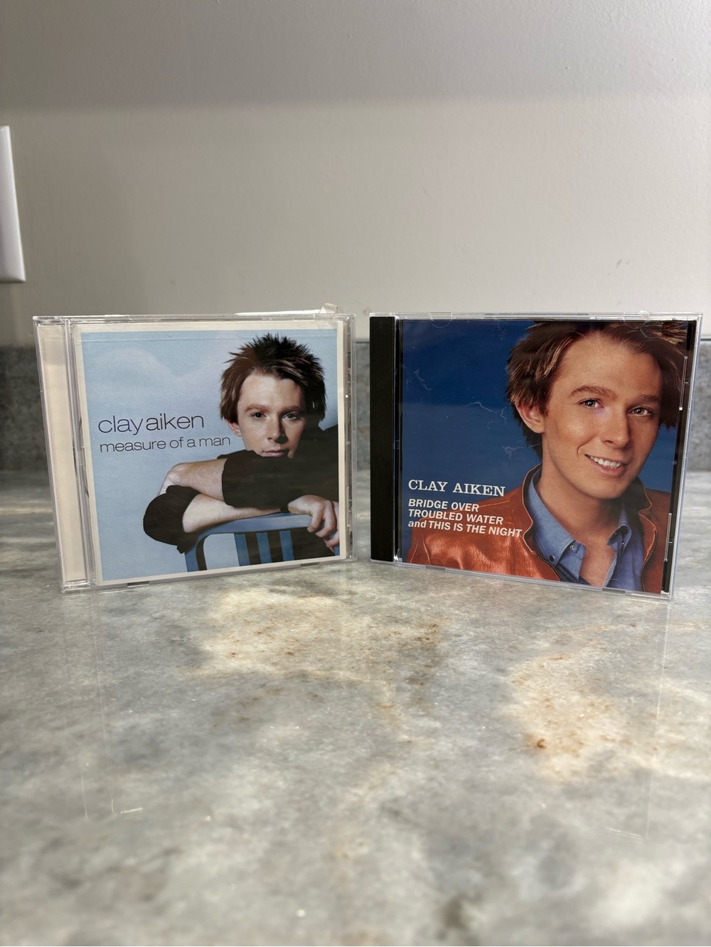 Y2K American Idol Clay Aiken CD Lot of 2 Measure of a Man Bridge Over Troubled